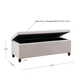 Elegant Design Tufted Top, Soft Close Storage Bench - Furniture Home Direct