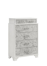 Bedroom Set 5 Piece Modern Queen Bed Dresser White - Furniture Home Direct