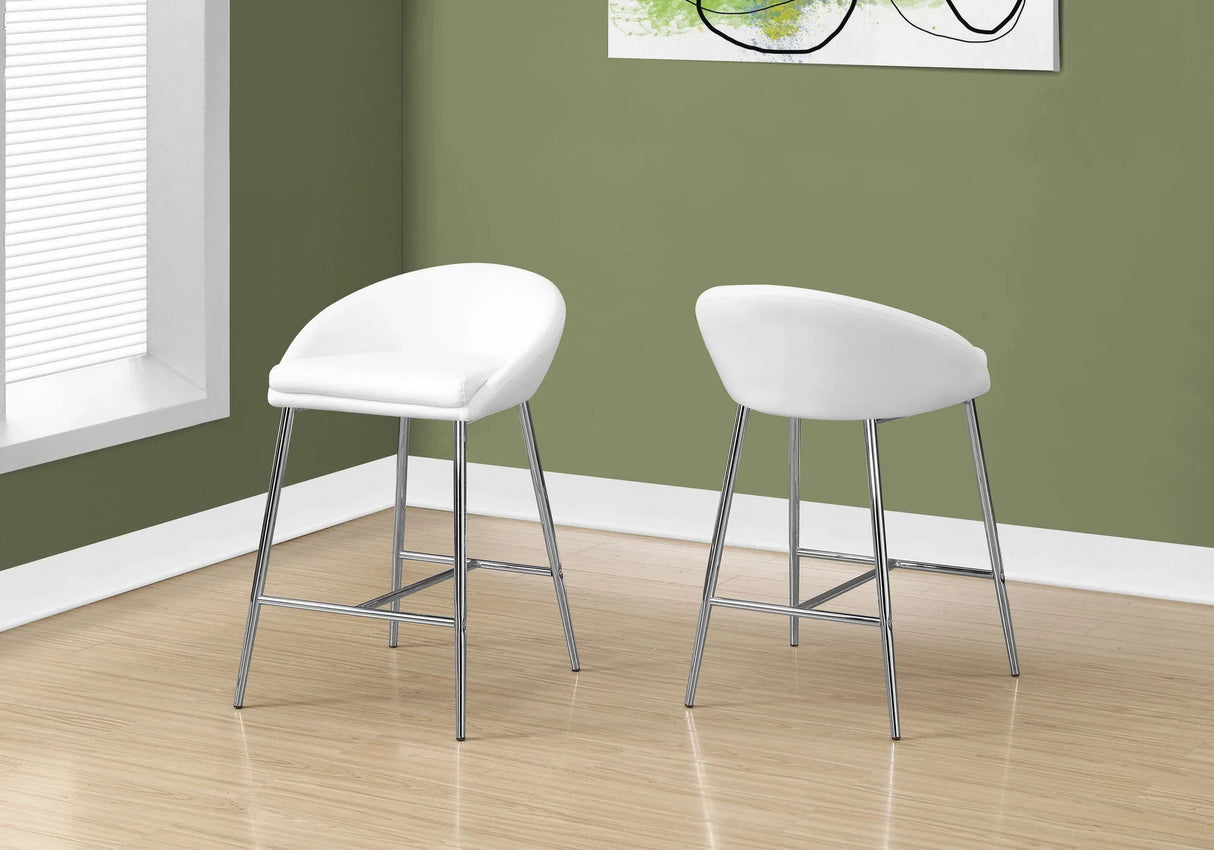 Swivel Stool Bar Height, Contemporary & Modern (Set of 2) - Furniture Home Direct