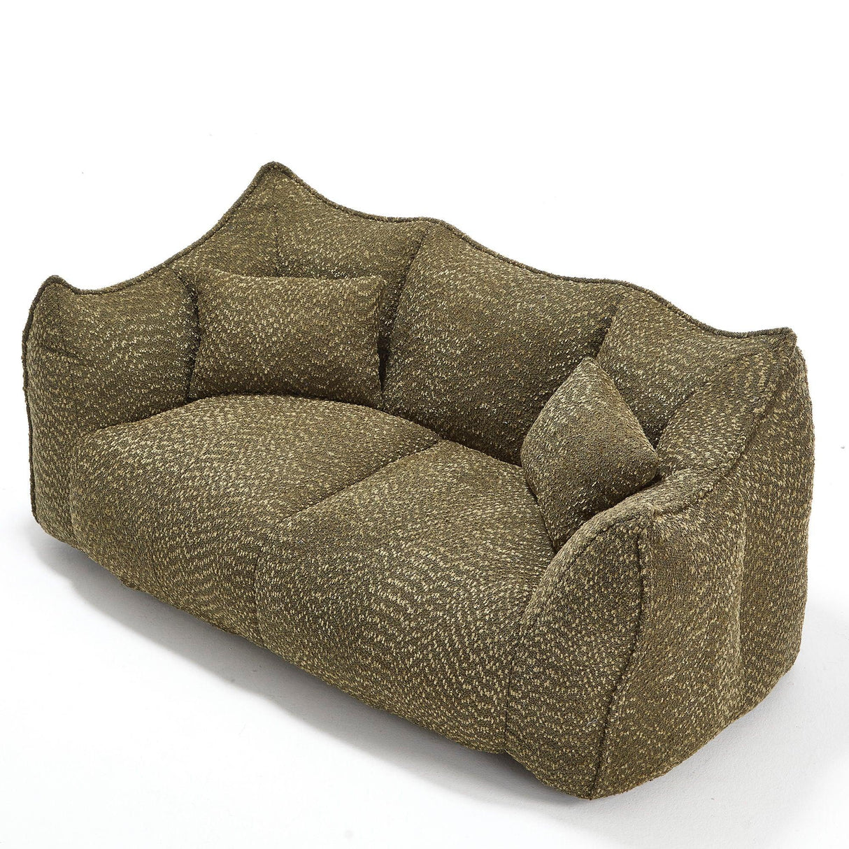 Comfortable Dual Beanbag Chair With High Resilience Foam Core For 2 People - Furniture Home Direct