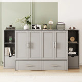 Murphy Bed With Shelves, Drawers And USB Ports - Furniture Home Direct