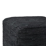 Fredrik - Handcrafted Square Pouf - Furniture Home Direct