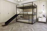 Twin Size House Loft Bed With Slide And Ladder - Black - Furniture Home Direct