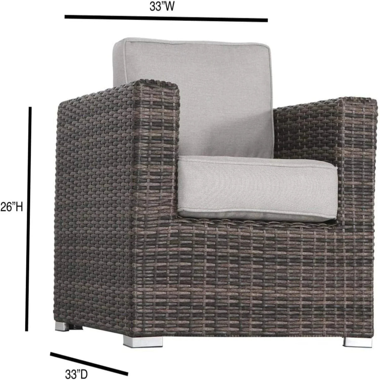 2 Person Seating Set With Cushions - Furniture Home Direct