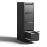 Steel Drawer Vertical File Cabinet With Lock For A4 Legal / Letter Size - Furniture Home Direct