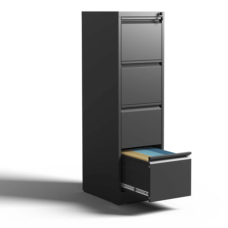 Steel Drawer Vertical File Cabinet With Lock For A4 Legal / Letter Size - Furniture Home Direct