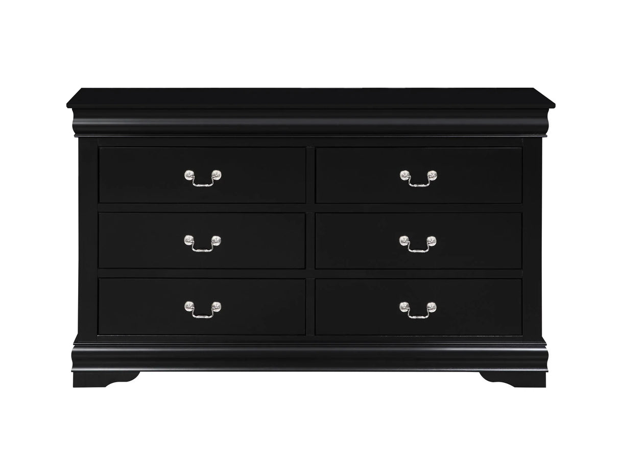 Louis Philippe - Bedroom Dresser, Sleek Design - Furniture Home Direct