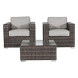 2 Person Seating Set With Cushions - Furniture Home Direct