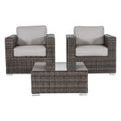 2 Person Seating Set With Cushions - Furniture Home Direct