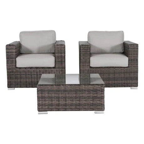 2 Person Seating Set With Cushions - Furniture Home Direct