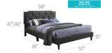 Button Tufted Bed Charming For Cozy Spaces - Furniture Home Direct