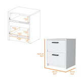 Wardrobe With Nightstand And Shelves Drawers Large White - Furniture Home Direct