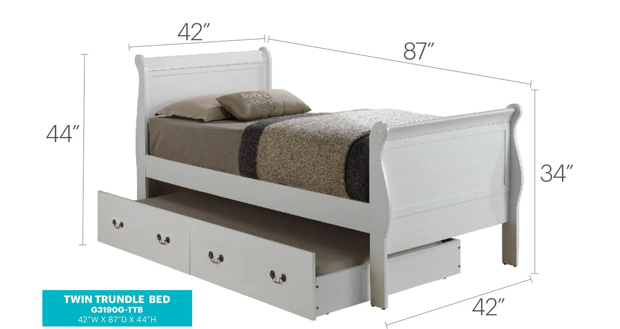 Elegant Trundle Bed With Timeless Charm - Furniture Home Direct