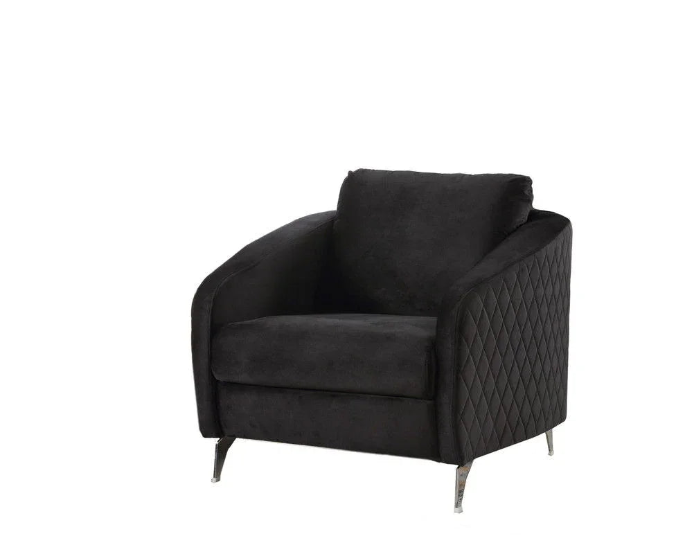 Sofia - Velvet Modern Chic Accent Armchair - Furniture Home Direct
