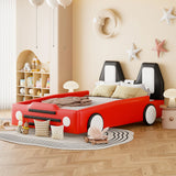 High Quality Race Car Shaped Platform Bed & Wheels - Furniture Home Direct