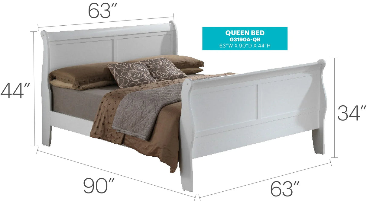 Panel Sleigh Bed - Furniture Home Direct