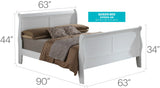 Panel Sleigh Bed - Furniture Home Direct