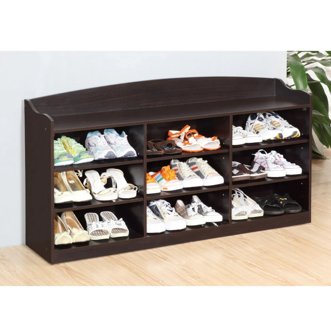 Entryway Shoe Storage Bench, Nine Storage Shelves, Entryway Organizer - Furniture Home Direct