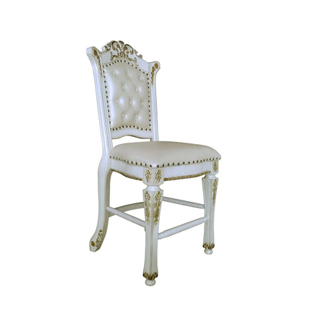 Vendome - Antique Counter Height Chair (Set of 2) - White - Furniture Home Direct