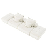 Modern Oversized Diy Combination Modular Sectional Sofa With Pillows - Furniture Home Direct
