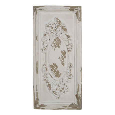 Large Wall Art Panel, Rectangle Wall Sculpture, Wall Decor For Living Room Dining Room Office Bedroom - Cream - Furniture Home Direct