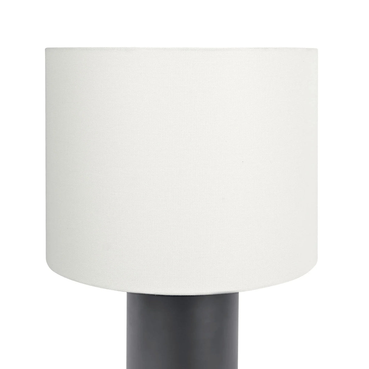 Aura - Table Lamp With On / Off Switch Block Base - Black / White - Furniture Home Direct