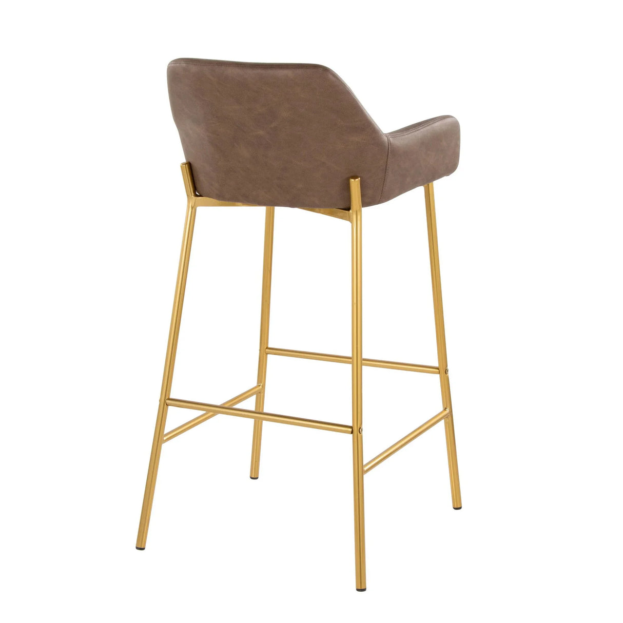 Daniella - Contemporary / Glam Fixed Height Bar Stool (Set of 2) - Furniture Home Direct