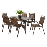 7 Piece Patio Dining Set - Furniture Home Direct