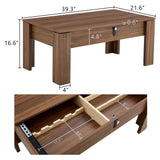 Multi Functional Coffee Table With Password Lock, Suitable For Storing Firearms And Wine - Walnut - Furniture Home Direct