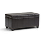 Amelia - Transitional Storage Ottoman Bench - Furniture Home Direct