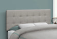 Full Size Bed Headboard Only, Upholstered, Transitional - Gray - Furniture Home Direct