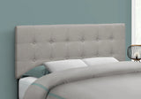 Full Size Bed Headboard Only, Upholstered, Transitional - Gray - Furniture Home Direct