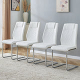 Modern Dining Chairs With Padded Seat, Metal Legs - Furniture Home Direct