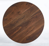 Mid-Century Dining Table For 4 - 6 People With Round MDF Table Top, Pedestal Dining Table, End Table Leisure Coffee Table, Cross Leg - Furniture Home Direct
