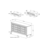 Cross - Glam Dresser - Champagne - Furniture Home Direct