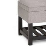 Cosmopolitan - Storage Ottoman Bench With Open Bottom - Furniture Home Direct