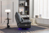 270 Swivel Glider Recliner Chair, Power Recliner Rocking Chair, USB Port Charge For Nursery Chair With Atmosphere Lamp For Living Room Bedroom Apartment - Furniture Home Direct