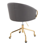 Claire - Stylish Design Contemporary / Glam Task Chair - Furniture Home Direct
