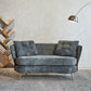 Loveseat Sofa, Upholstered Couch With Metal Legs - Furniture Home Direct