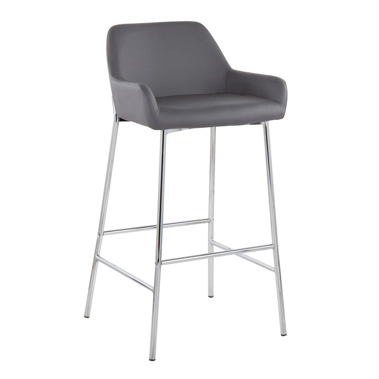 Daniella - Contemporary Fixed Height Barstool (Set of 2) - Furniture Home Direct