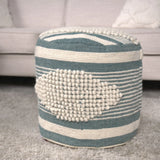 Diamond - Handcrafted Cylindrical Pouf - Furniture Home Direct
