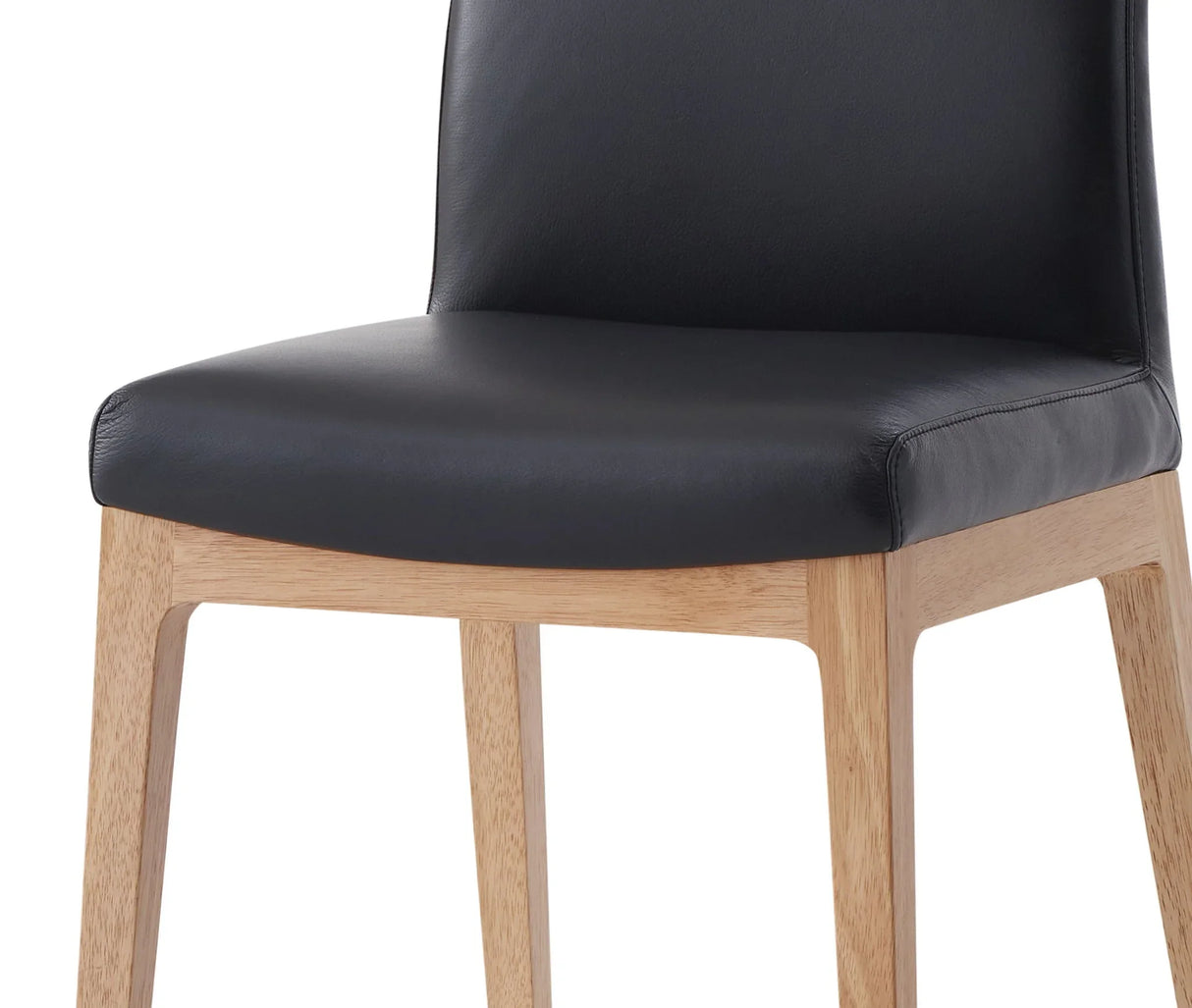Raquan - Leather Side Chair (Set of 2) - Black Pu - Furniture Home Direct