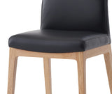 Raquan - Leather Side Chair (Set of 2) - Black Pu - Furniture Home Direct