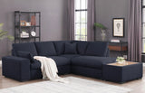 Joshua - 100" Sectional Sofa with Right Facing Chaise and Console Ottoman - Furniture Home Direct