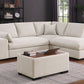 Joshua - 100" Sectional Sofa with Right Facing Chaise and Console Ottoman - Furniture Home Direct