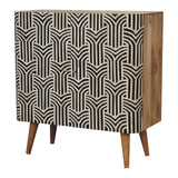 Edessa Bone Inlay Cabinet - Furniture Home Direct