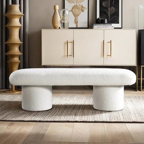 Randolph - Bench - Ivory - Furniture Home Direct