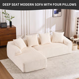 Combined 3 Seater Sofa With 4 Pillows - Furniture Home Direct