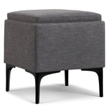 Natasha - Multifunctional Storage Ottoman With Tray - Furniture Home Direct