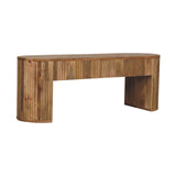 Soba - Straight Media Unit - Oak - Furniture Home Direct